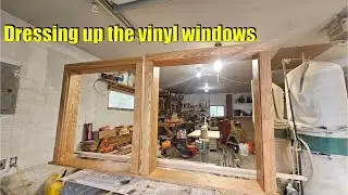 Window trim and garden goodness at the #offgridcabin
