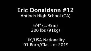 Eric Donaldson Summer 2018 Highlights