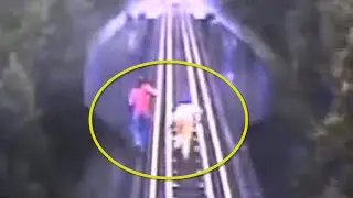 Women can't escape train on bridge |  Indiana Women Run Over By Train VIDEO
