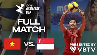 🇻🇳 VIE vs. 🇸🇬 SGP - AVC Challenge Cup 2024 | Pool Play - presented by VBTV