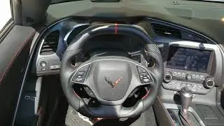 Carbontastic steering wheel installed on my C7 Corvette ZO6!!
