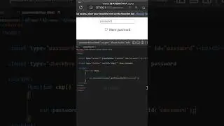 Show/Hide Password  with checkbox ( Javascript ). 