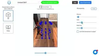 UniteAR's Ground-plane : uploading and customizing contents