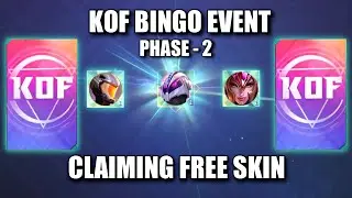 CLAIMING FREE SKIN FROM K.O.F BINGO EVENT | MOBILE LEGENDS K.O.F BINGO EVENT