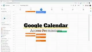 Google Calendar: Access Permissions