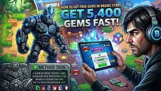 How to get FREE GEMS in Brawl Stars 2026 ✅ Get 5,400 Gems Fast! (No Phone Number) 💎