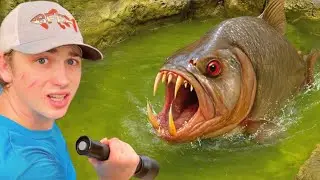 I Found a MONSTER in an Abandoned Pond!