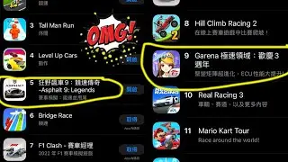 【賽車遊戲】不是吧！狂野飆車 9 在App Store排名超越了「極速領域」!