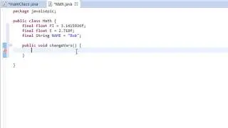 Java Programming - 41 - Constants