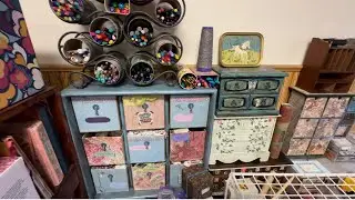 Day 2 - Organizing my New Craft Space -See Progress