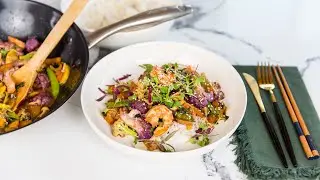 Healthy Eating: Shrimp Veggie Stir-fry Recipe