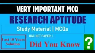 NTA UGC NET Paper 1- Research Methodology (Crash Course) Part 2