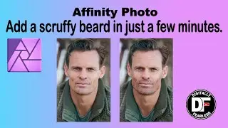 Scruffy beard in minutes Affinity Photo Tutorial