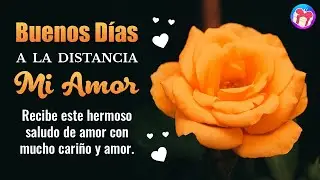 💌 Recibe este Mensaje de Buenos Días MI AMOR 💝 Saludos de BUENOS DIAS para un Amor a la DISTANCIA