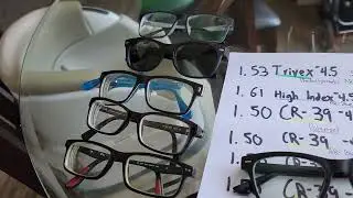 CR-39 vs High Index vs Polycarbonate vs Trivex Glasses Comparison