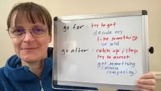 Phrasal Verbs  Go For, Go After (Meaning and Use)
