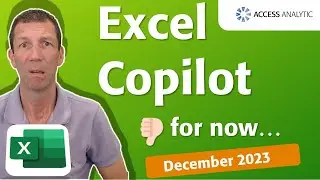 Excel Copilot is not great - yet…