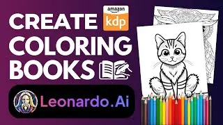 Create Unique Coloring Books With Leonardo AI For Amazon KDP (Midjourney Alternative)