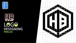 How to make HB Logo design in mobile || HB Letter Logo Design || Pixellab tutorial