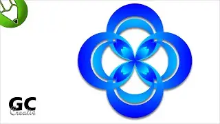 How to create Flower Logo Design in Coreldraw | Professional design | 3D Logo in Corel draw |