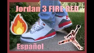 El Jordan 3 FIRE RED Retro Detalles y En Pie!