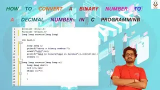 How to convert a Binary number to a Decimal number in C programming
