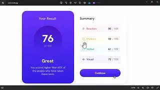 Results summary component | Frontend mentor challenge using #html and #css