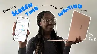 swapping my phone screen time for writing for a week | writing vlog