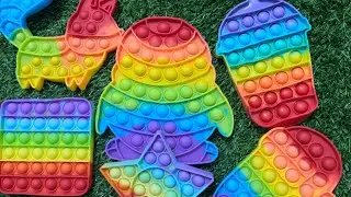 🌈ASMR Pop It Toy, Very Human Happiness Is So Simple #popit #asmr #fidget #satisfying 💖51