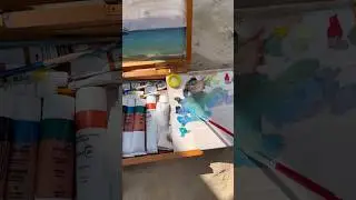 Plein air painting is not for the faint of heart! 