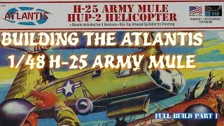 Building the Atlantis / Aurora 1/48 H-25 Army Mule - PART 1 Interior & Main Build