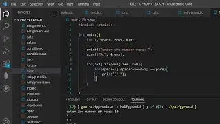 HOW TO CREATE FULL PYRAMID USING C PROGRAMING