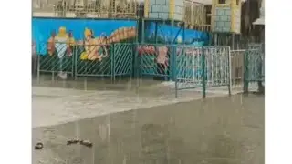 tirupati tirumala devasthanam temple heavy rain 🌧️☔