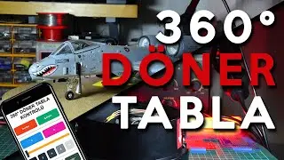 How To Make 360 Degree Lazy Susan? Phone Controlled - Stepper Motor!