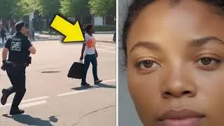 POLICIAL SEGUE SECRETAMENTE UMA MULHER NEGRA SOZINHA E COMEÇA A CHORAR QUANDO DESCOBRE...