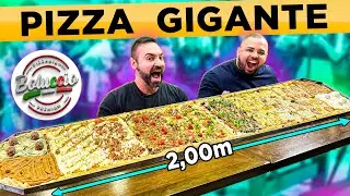 THE BIGGEST PIZZA in SP, 2 METERS!! 🍕 Feat. @JulioCasalNascimento