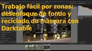 Trabajo fácil por zonas, desenfoque de fondo