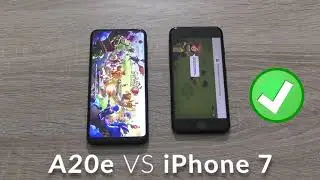 Samsung A20e VS iPhone 7: Comparison - speed test and camera comparison