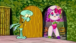 Squidward please get out of my house Cute Roxy #chica #roxy