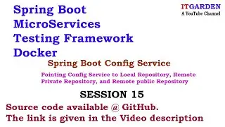 Spring Boot Microservice -Config Service to Local,Remote Private and Remote public repo - SESSION 15