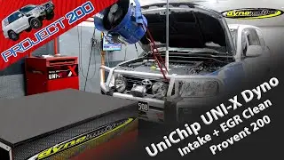 LandCruiser 200: Uni-X install + dyno  *  Intake + EGR clean  *  Catch-can install at Dynomotive