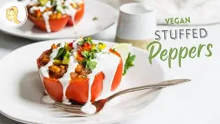 Vegan Stuffed Peppers | easy, healthy, plant based, gluten free | Chef Ani