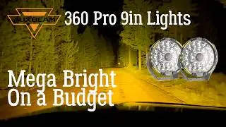 Auxbeam 360 Pro 9 In Round Offroad Driving Light review — Mega lumens on a minimum budget