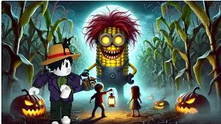 JAGUNG CUBE NAK TANGKAP THE JOKER GAMING!!(ESCAPE CORNFACE)