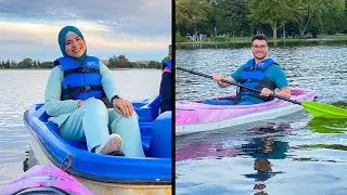 أول مرة بنجرب الكاياك 🚣🏽 | شوفو شو طلعلها ل آلاء 🕷 😱 | مغامرات شهر العسل