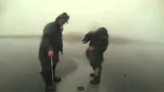 Зимняя рыбалка на Озерне. Крёстный ловит ЛЕЩА!!!