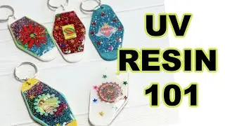 Retro Keychain craft || UV Resin