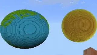 built a solar system in minecraft