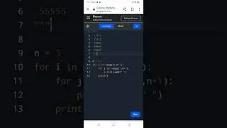 Python Program to print square number pattern