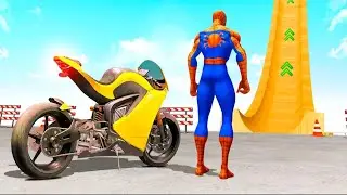 Impossible Tricky Super Hero Bike Stunts #Crazy Motorcycle Racer Game #Gt Bike Racing Games Android
